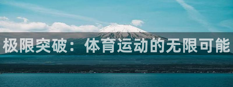 德国yy易游官方正版app集团：极限突破：体育运动的
