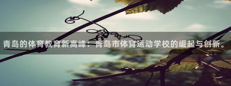 yy易游官方正版app集团官网网址：青岛的体育教育新
