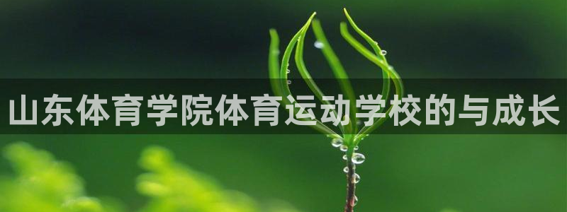 yy易游体育还能撑几年：山东体育学院体育运动学校的与成长